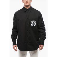 Besticktes Abloh Baumwollhemd