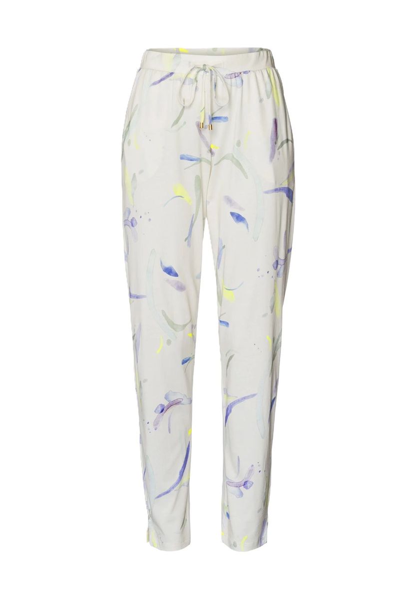 Bedruckte Loungewear-Hose mit Kordelzug in der Taille