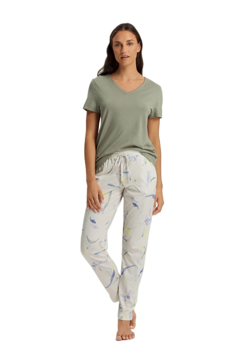 Bedruckte Loungewear-Hose mit Kordelzug in der Taille