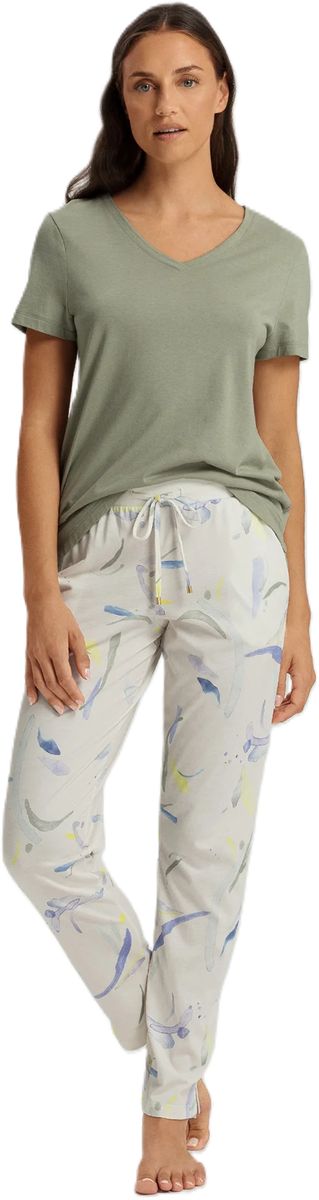 Bedruckte Loungewear-Hose mit Kordelzug in der Taille