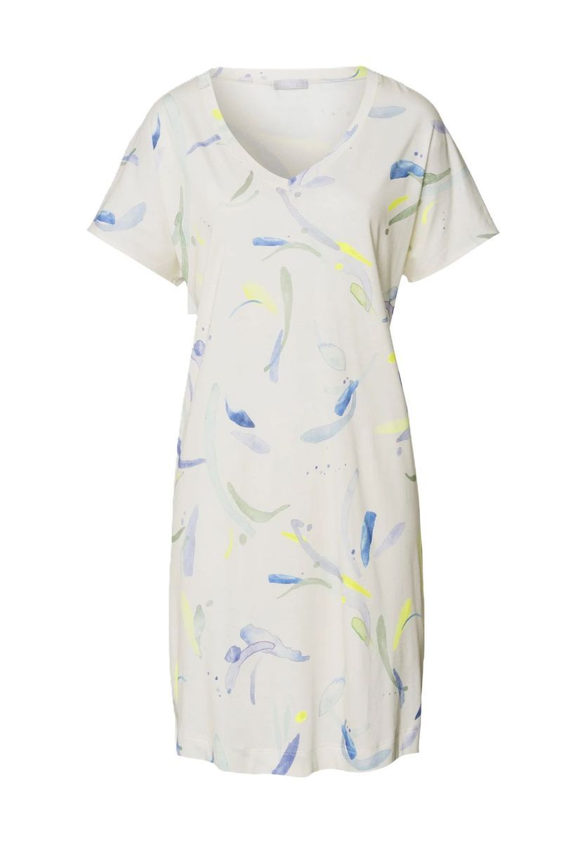 Bedrucktes Schlafshirt-Kleid aus Baumwollmischung