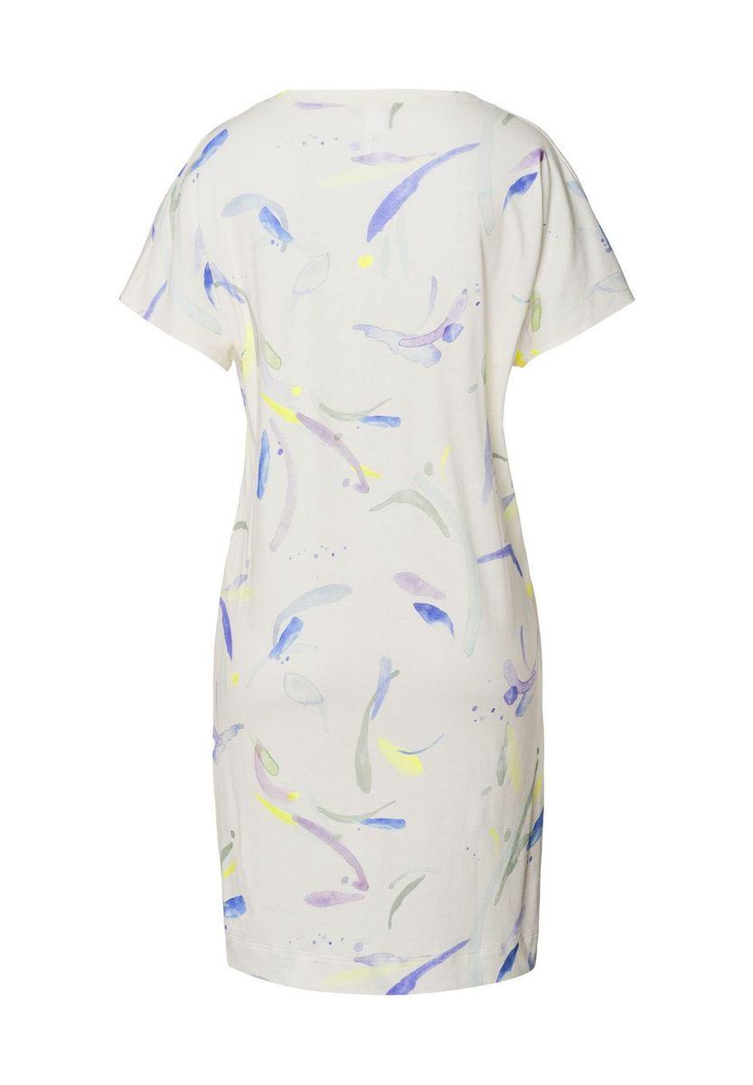 Bedrucktes Schlafshirt-Kleid aus Baumwollmischung