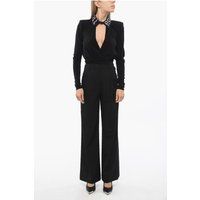 Schwarzer Body mit Cut-Out und Schulterpolstern