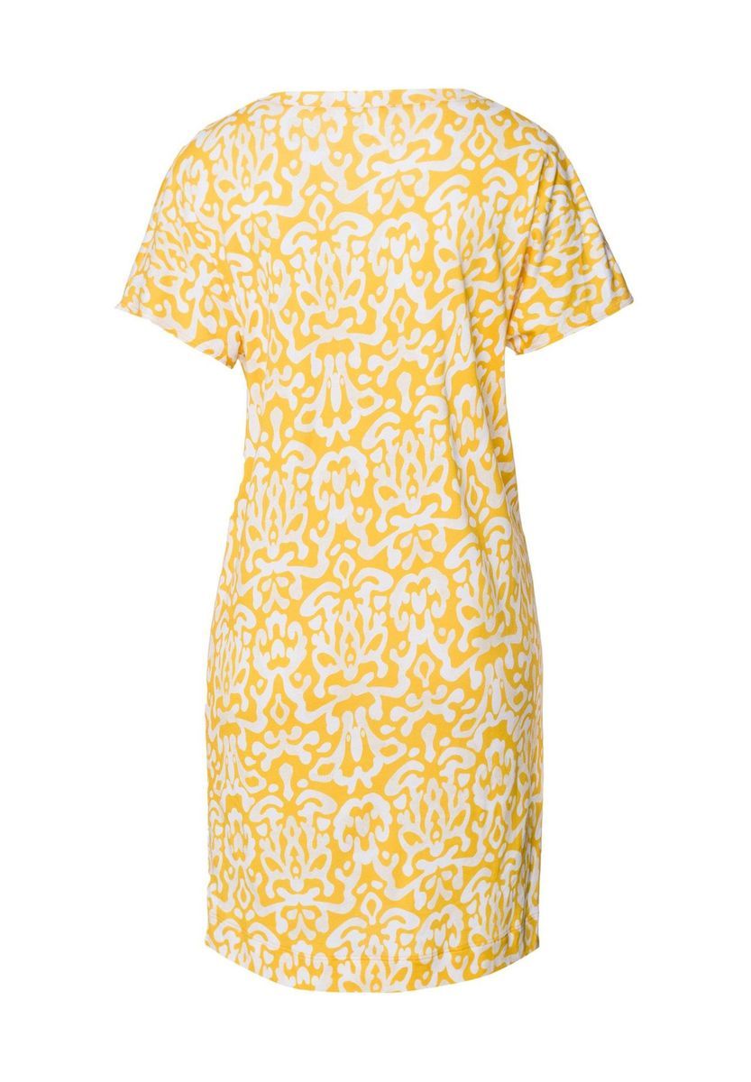 Bedrucktes Baumwoll-Nachthemd mit kurzen Ärmeln