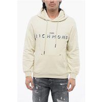 Kapuzenpullover aus gebürsteter Baumwolle mit Logo-Stickerei