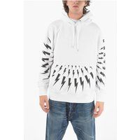 Kapuzenpullover mit Thunderbolt-Print und lockerer Passform