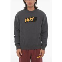 Graues Sweatshirt mit Logo-Stickerei