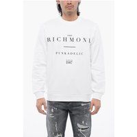 Sweatshirt aus gebürsteter Baumwolle mit Logo-Print