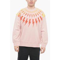 Fair-Isle Thunderbolt Print Sweatshirt