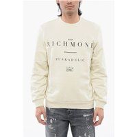 Baumwoll-Sweatshirt mit Rundhalsausschnitt und Grafikprint