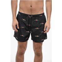 Badeshorts mit Amor-Print