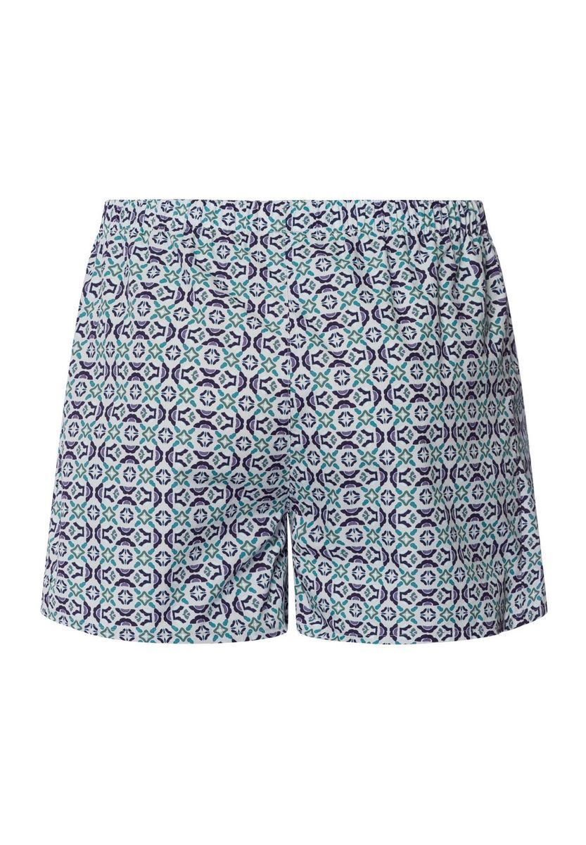 Gemusterte gewebte Herren Boxershorts aus Baumwolle