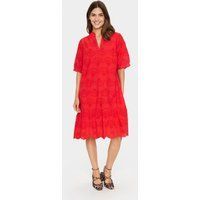 Kleid Gerade Passform red