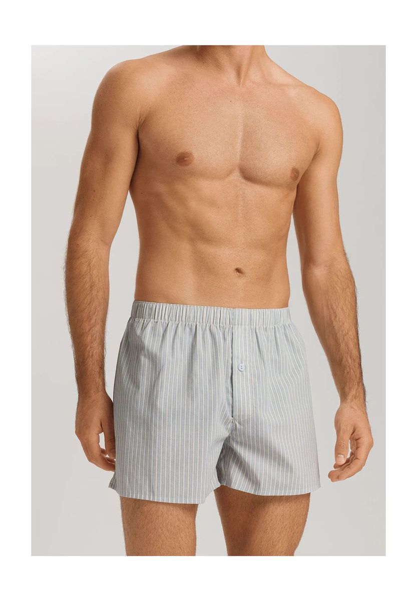 Gestreifte gewebte Baumwoll-Boxershorts
