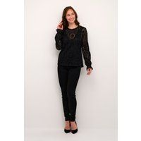 Langarm-Bluse black
