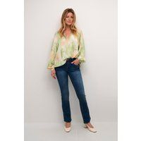 Langarm-Bluse Regular fit green