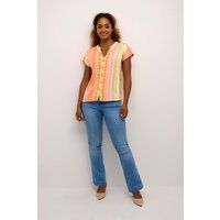 Kurzarm-Bluse Loose fit multicolour