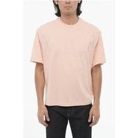 Rosa Slim Fit Rundhals T-Shirt