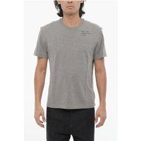 Graues Slim Fit T-Shirt mit Rundhalsausschnitt