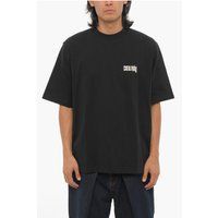 Minimalistisches Baumwoll-T-Shirt mit Grafikdruck