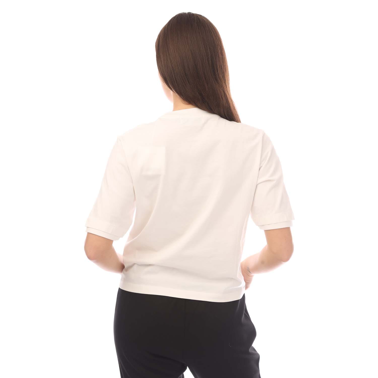 Rundhals-T-Shirt mit abnehmbarer Stopper-Kette