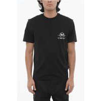 Slim Fit Baumwolljersey-T-Shirt mit Grafik