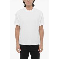 Locker Geschnittenes T-Shirt mit Rundhalsausschnitt