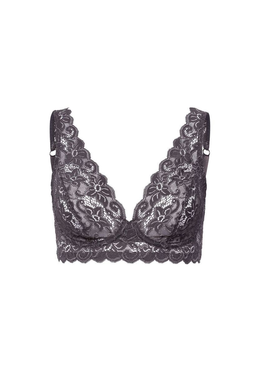Floral Lace Bralette mit gewelltem Saum