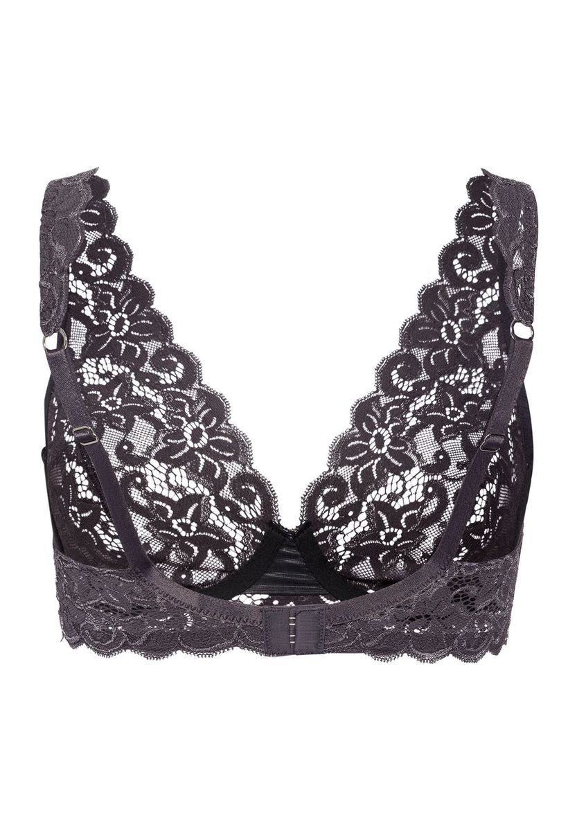Floral Lace Bralette mit gewelltem Saum