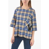 Oversize-Karoshirt mit Patch