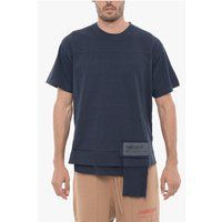 Einfarbiges Jersey T-Shirt mit Patch
