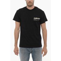 Minimalistisches Baumwolljersey-T-Shirt mit Aufdruck