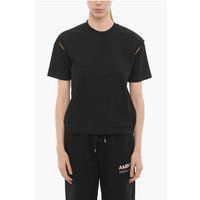 Minimalistisches T-Shirt mit Cut-Out-Schultern