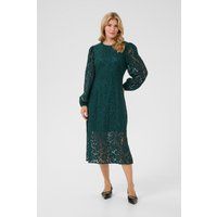 Elegantes Midikleid mit Spitze und Ärmeln