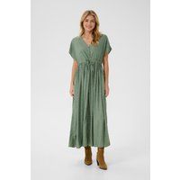 Grünes Polka Dot Midikleid