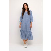 Kleid A-shape blue white