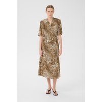 Locker geschnittenes Midikleid mit Animal-Print