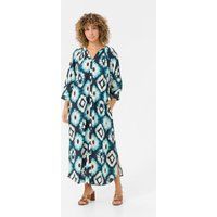 Weit geschnittenes Maxi-Kleid mit Druck