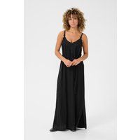 Ärmelloses Maxikleid mit Spitzendetail