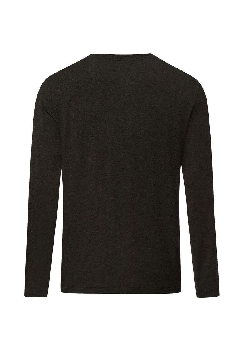 Locker geschnittenes Langarmshirt mit V-Ausschnitt