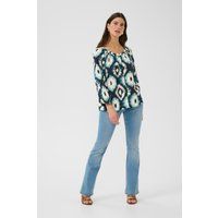 Langarm - Hemd Loose fit dark green