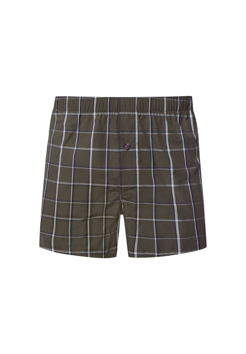 Boxershorts aus gewebter Baumwolle mit Karomuster