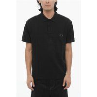 Herren Schwarzes Polohemd mit lockerer Passform