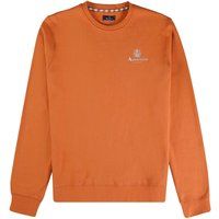 Modernes, besticktes Baumwoll-Sweatshirt mit Logo