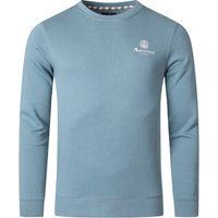 Baumwoll-Sweatshirt mit Logo-Rundhalsausschnitt