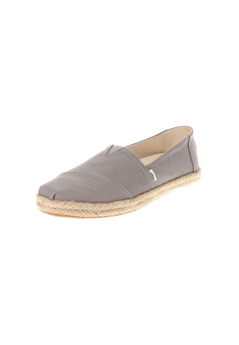 Neutraler Espadrille-Slipper mit Bastsohle