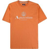 Orangefarbenes T-Shirt mit Logo
