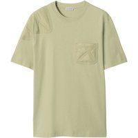 Jersey-T-Shirt aus Baumwolle mit aufgesetzter Tasche