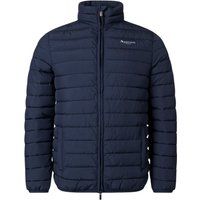 Marineblaue, wattierte, leichte Jacke