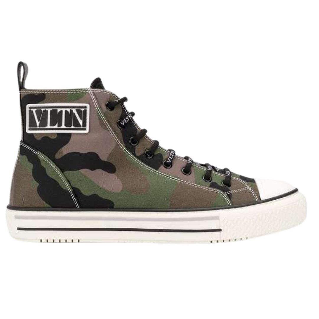 Camo High-Top Sneakers